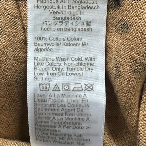 J Crew Cheetah Teddie Sweater AZ889 NWT Tan Black 2023 Size XS Animal Print - Picture 12 of 14